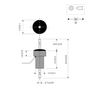 Solder-in EMI filter