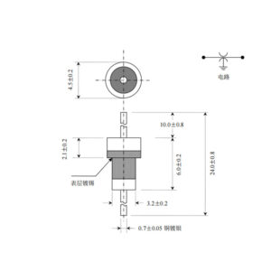 Solder-in low-pass filter