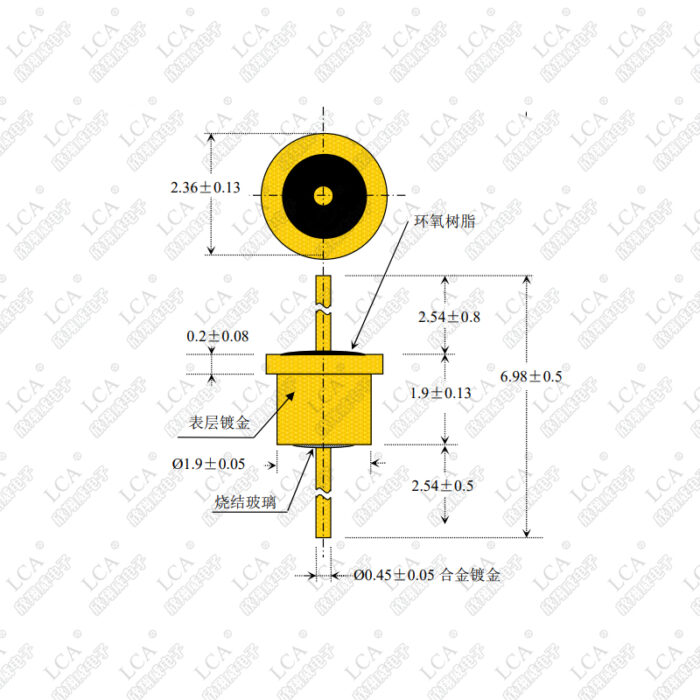 glass to metal seal feedthru capacitors